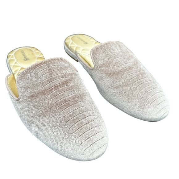 Birdies Shoes - Birdies The Phoebe Pink Python Womens 6.5 Embossed Velvet Mules Spring Pretty 🎀